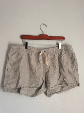 Patagonia Hemp & Organic Cotton Light Gray Drawstring Shorts